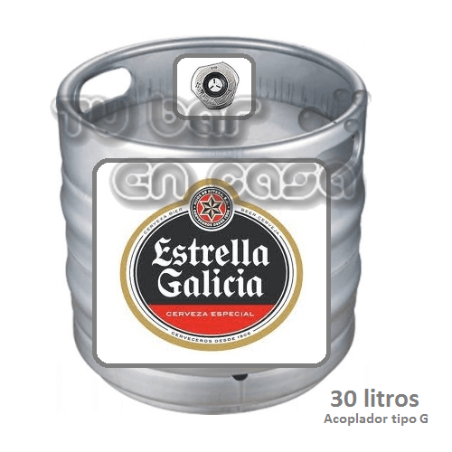 Grifo cerveza con barril estrella galicia | Catering Galicia